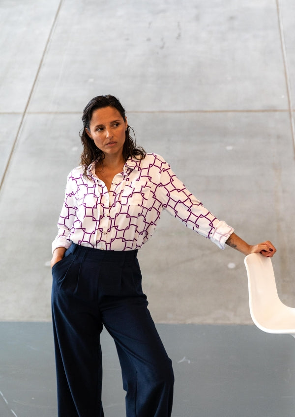 'Skyline' skjorte symønster