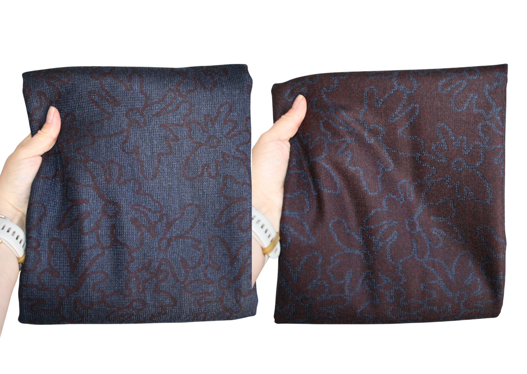 1,25 m. vendbar uld jacquard