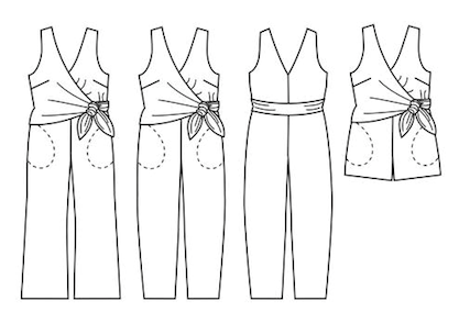 'Sierra Jumpsuit' buksedragt symønster