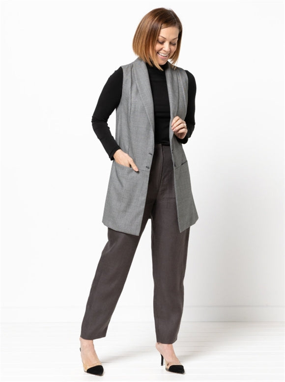 'Andrea' vest symønster (S)