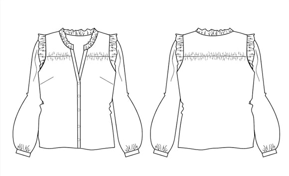 'Noelie' bluse symønster