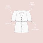 'Florie' bluse symønster