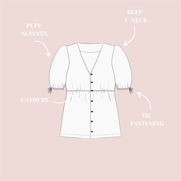 'Florie' bluse symønster