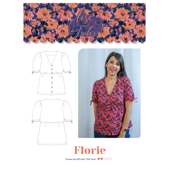 'Florie' bluse symønster