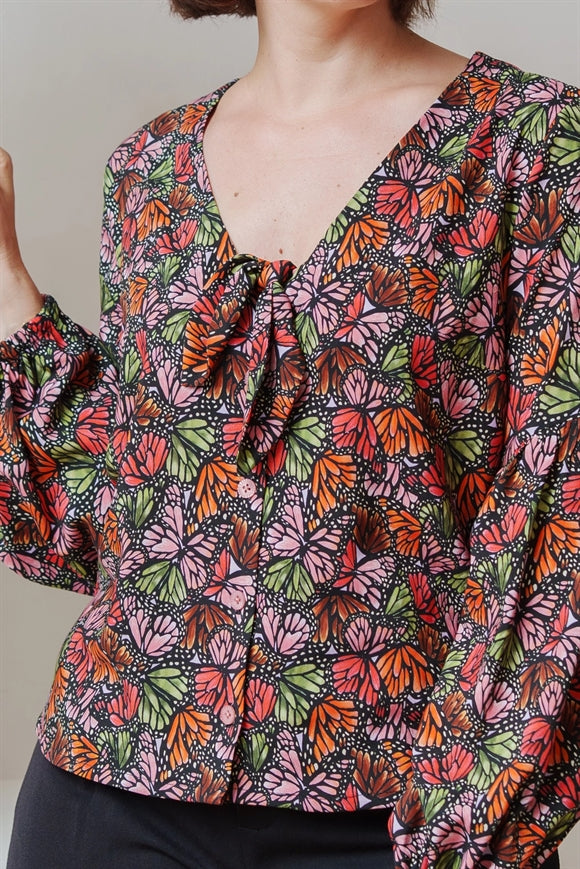 'Monarch' bluse symønster