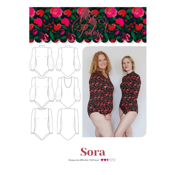 'Sora' bodystocking symønster