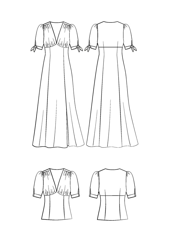 'Rosalie' kjole & bluse symønster