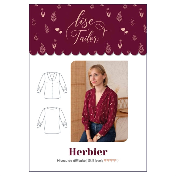'Herbier' skjortebluse symønster