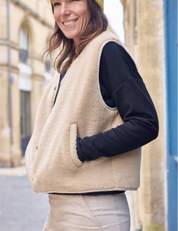 'Sherpa' vest symønster