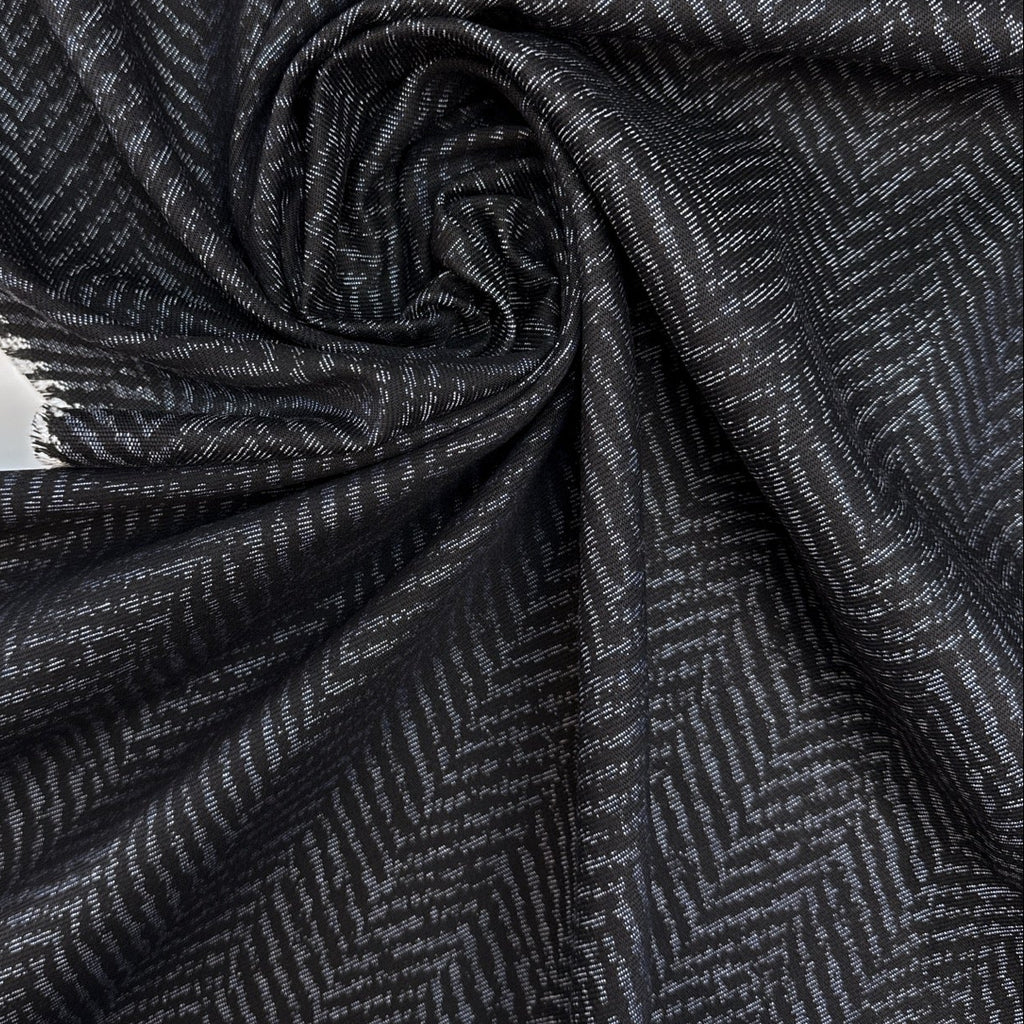 Grå sildeben denim - 100% tencel