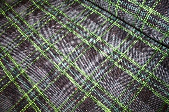 'Lilac Checks' Bouclé