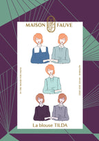 'Tilda' bluse symønster