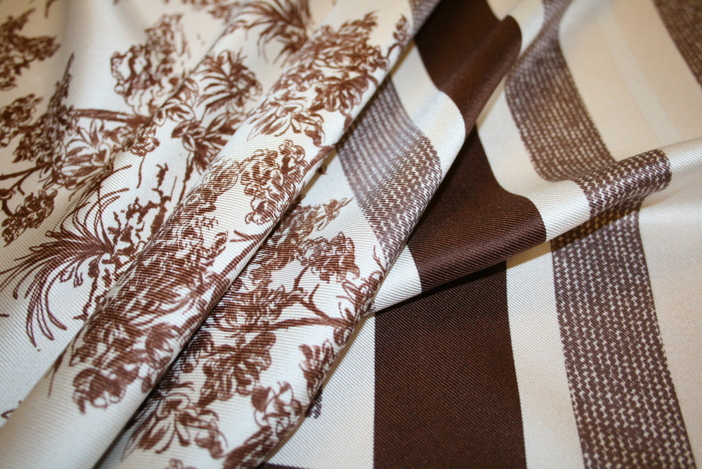'Scarf Foulard Marrone' Silke