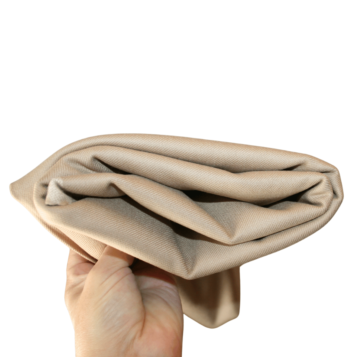 Stofrest 1,4 m. sandfarvet uld
