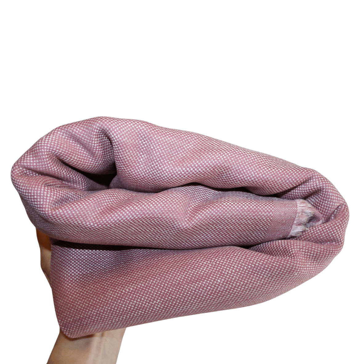 Stofrest 4,35 m. rosa uld