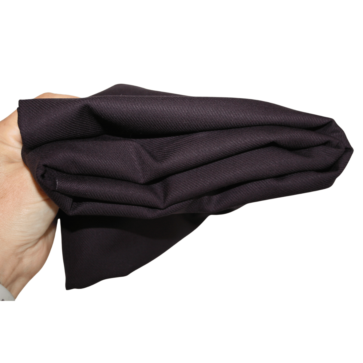 Stofrest 1,1 m. dyb aubergine uld
