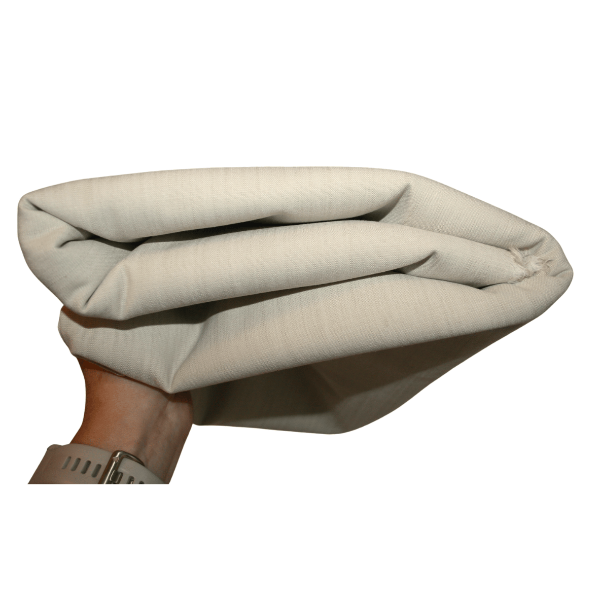 Stofrest 2,95 m. sand melange uldstretch*