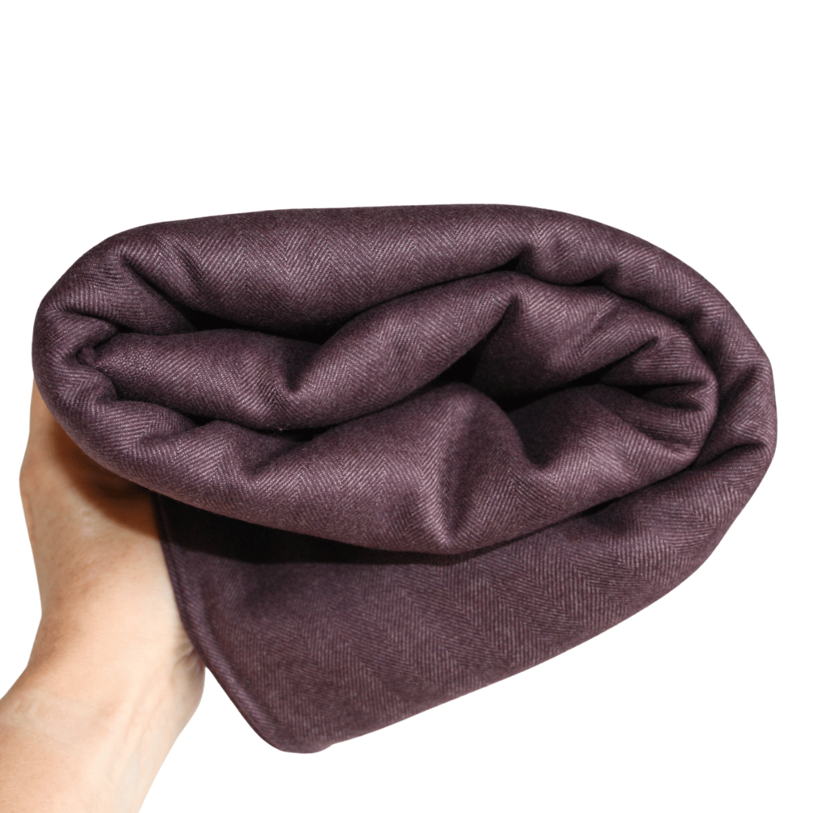Stofrest 2,75 m. aubergine uld