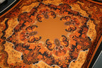 'Scarf Paisley Orange' Silke - Uld