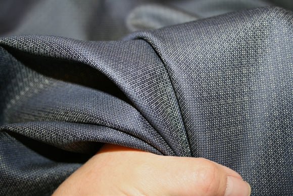 'Notte Acciaio Jacquard' Uld - Viskose