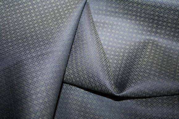 'Notte Acciaio Jacquard' Uld - Viskose