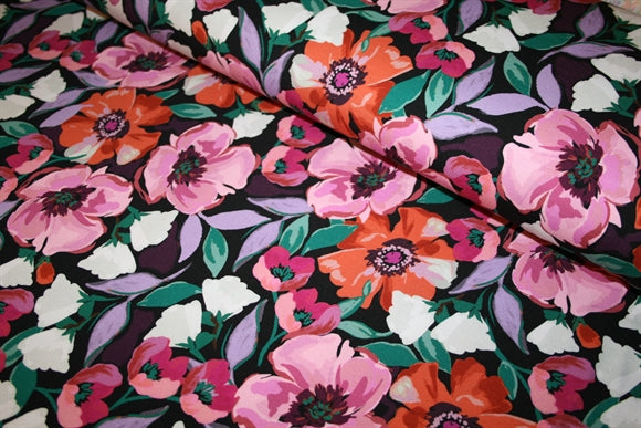 Blomstret sweatshirt stof