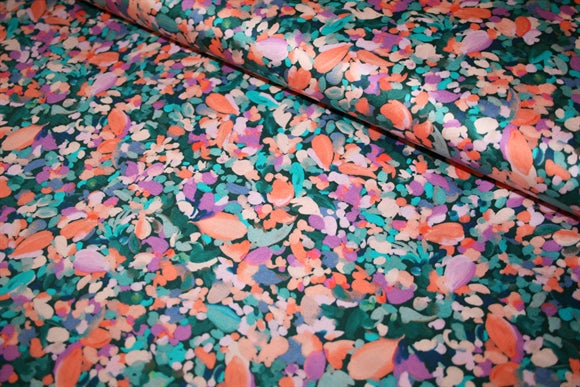 'Vibrant Petrol' Bomuld