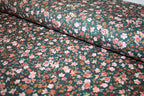 'Flowers Green' Bomuld Jersey