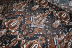 'Paisley Marrone' Viscose