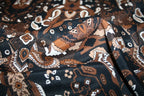 'Paisley Marrone' Viscose