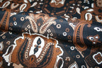 'Paisley Marrone' Viscose