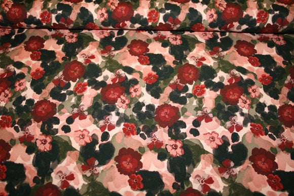 'Flower Drips' Viscose