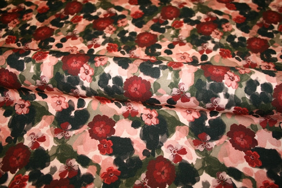 'Flower Drips' Viscose