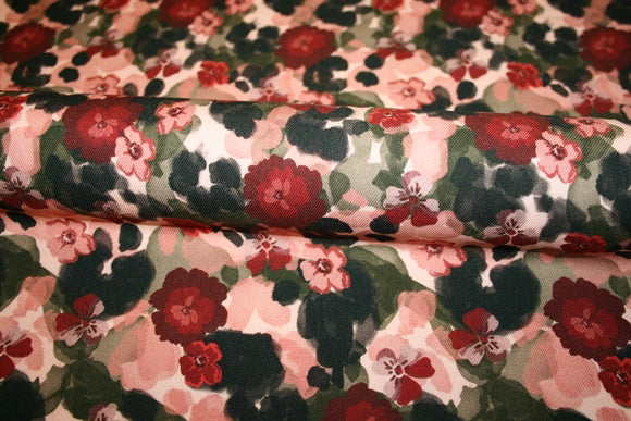 'Flower Drips' Viscose