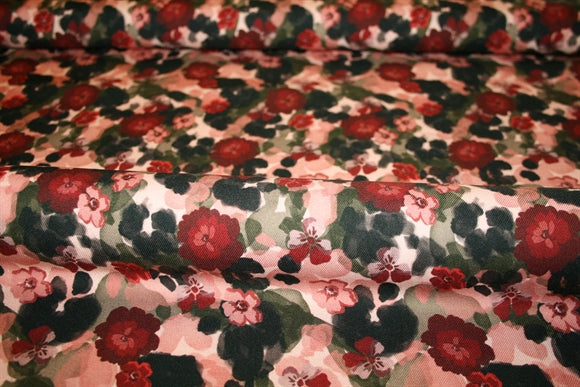 'Flower Drips' Viscose