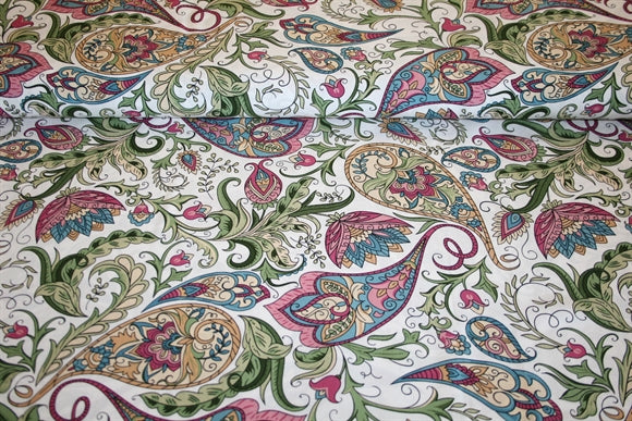 'Paisley White' Viskose