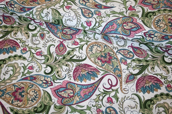 'Paisley White' Viskose