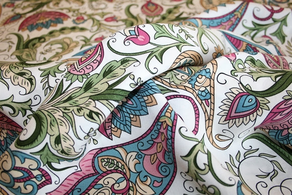 'Paisley White' Viskose