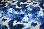 Leo Batik Blu - viskose stof
