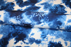 Leo Batik Blu - viskose stof