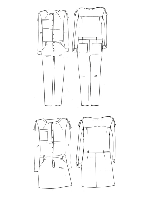 'Vipere' jumpsuit symønster