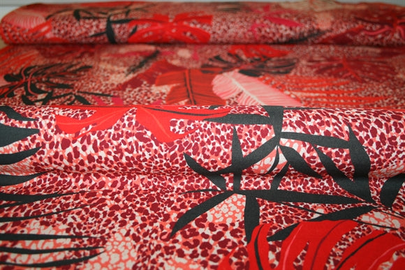 'Palma Rosso' Viscose