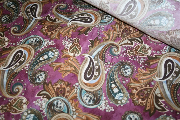 'Paisley Ciliegio' Silke og Viscose