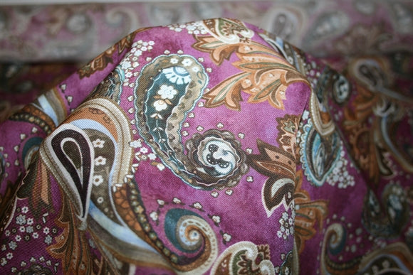 'Paisley Ciliegio' Silke og Viscose