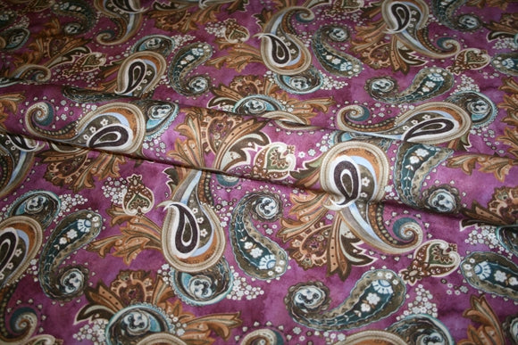 'Paisley Ciliegio' Silke og Viscose