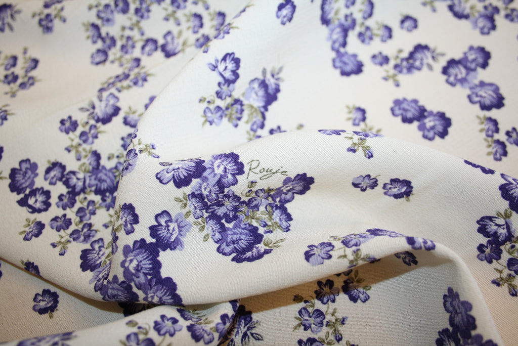 'Petit Lilac Fiori Crepe' Viskose