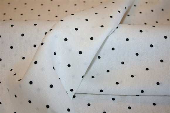 'Polka Dot' Hør - Viskose