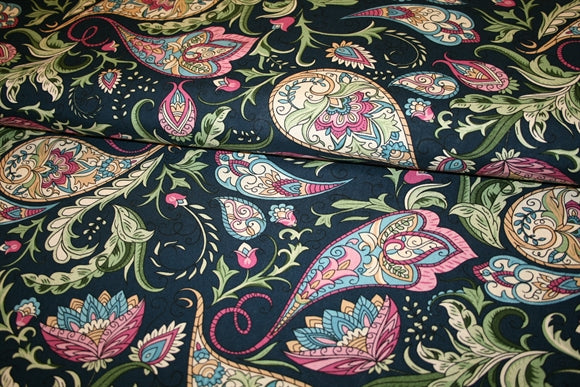 'Paisley Night' Viskose