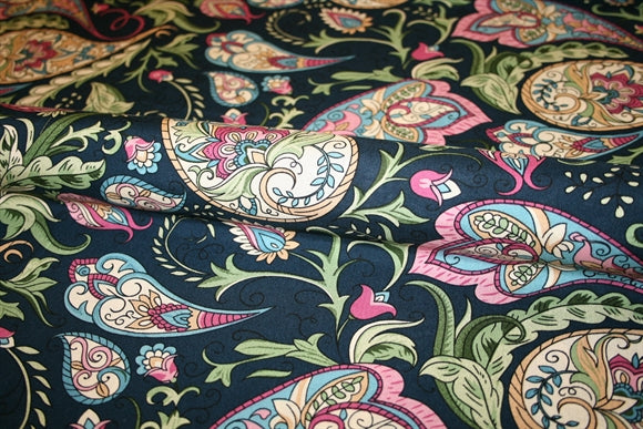 'Paisley Night' Viskose