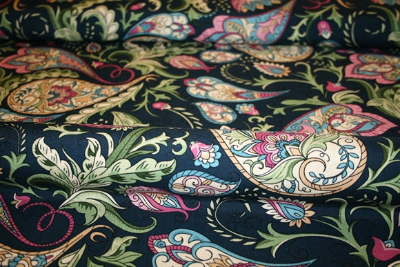 'Paisley Night' Viskose